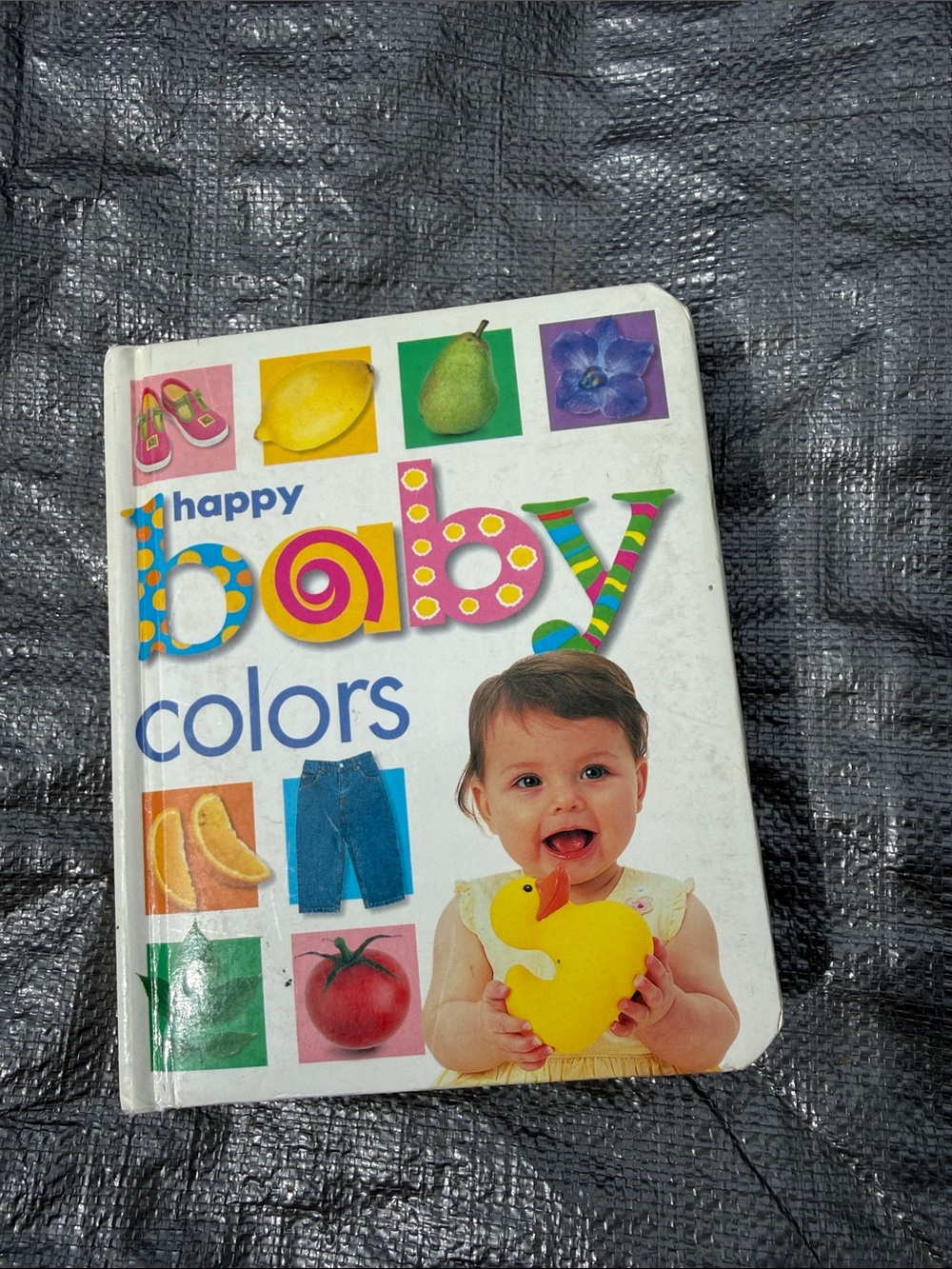 Happy Baby Colors Board Book - White/Multicolor